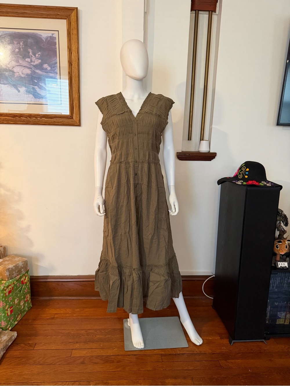 NWT free people desert dazed midi dress L